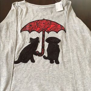 Girls Cat & Dog Graphic Tee